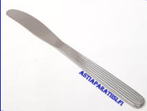 HACKMAN, Sorsakoski,Scandia Ruokaveitsi, Design:Kaj Franck,Ruostumatonta ter�st�,Suunniteltu vuonna 1960, pituus n. 19 cm, 10 kpl., 15�/kpl,( Tuote nro 126AT )