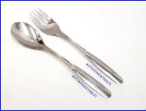 HACKMAN,Savonia tarjoiluv�lineet / salaattiottimet ,Design: Adolf Babel,pituus n. 25 cm, 1 setti, 16 �/ setti,( Tuote nro 317AT )