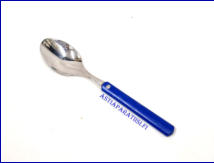 HACKMAN, HACkMINNA ,kahvilusikka sininen, Design: Ahti Majuri,Pituus 15,8 cm,4 kpl, 7�/kpl,( Tuote nro 394AT )