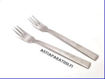FISKARS,Triennale J�lkiruokahaarukka Design:Bertel Gardberg, pituus n. 11,5 cm, 2 kpl, 13 � /kpl( Tuote nro 433AT )