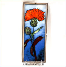 ARABIA, Sein�laatta " Aurinko kutsuu ", Design:Helj� Liukko-Sundstr�m, Valmistettu 1993,Korkeus n. 25,8 cm, leveys n. 10,5 cm 95 �( Tuote nro / Item #194HL )