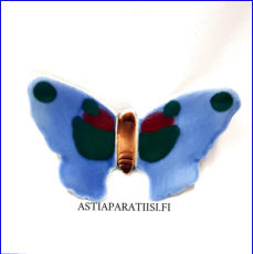 ARABIA, " Sein�perhonen "  Design:Helj� Liukko-Sundstr�m,Valmistettu 1986,Korkeus n.  7,5 cm, leveys n. 12 cm, 75 �( Tuote nro / Item #212HL )