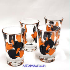 AARIKKA, Allu snapsilasi ,Korkeus n.7 cm , Halkaisija n.4,4 cm, 0 kpl, ( Tuote nro / Item #507J )
