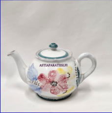 ARABIA, k�sinmaalattu punasavi pieni  teekannu, todella hyv�kuntoinen,Korkeus ilman kantta n.9 cm,1kpl,38�/kpl,( Tuote nro / Item #119KK )