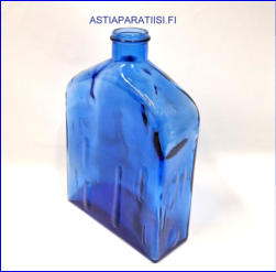 RIIHIM�EN LASI, Sininen Lankkupullo,Design:Helena Tynell,tuotannossa 1970-luku,korkeus n.27,5 cm,1kpl,85� ( Tuote nro / Item # 106K)