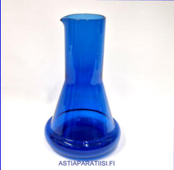 Vintage lasi karahvi / lasikaadin,Valmistaja tuntematon,Korkeus,n. 23,5 cm, halkaisija,n. 15 cm,1kpl,120� ( Tuote nro / Item # 182K )