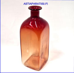 LASISTUDIO, Koristepullo Design:Pekka Paunila,signeerattu,1990-luku,Korkeus,n. 21,5 cm, halkaisija,n. 8 cm X 8 cm,1kpl,79� ( Tuote nro / Item # 184K)