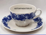 ARABIA,Rinki kahvikuppi,Design:Raija Uosikkinen,Kupin korkeus n. 5,7 cm, halkaisija n. 7,8 cm,Suunniteltu vuonna 1971-1975, 2 kpl, 29�/kpl ( Tuote nro 177Q )