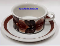 ARABIA, Rosmarin teekuppi Design:Ulla Procop�,Kupin korkeus n.5,5 cm, halkaisija n. 10 cm, Suunniteltu vuonna 1961-1974, 0 kpl ( Tuote nro 241Q )