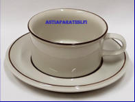 ARABIA, Fennica  teekuppi,malli S,Design: Richard Lindh,Kupin korkeus n.5,5 cm, halkaisija n. 10 cm, Suunniteltu vuonna 1974-1985, 0 kpl, ( Tuote nro 243Q )