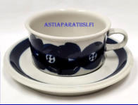 ARABIA, Anemone teekuppi, Design: Ulla Procop�,Kupin korkeus n.5,5cm, halkaisija n. 10,5 cm, Suunniteltu vuonna 1962-1976, 4 kpl,  59�/kpl,( Tuote nro 245Q )