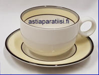 ARABIA,Veranda kahvikuppi, Design:Inkeri Leivo,Kupin korkeus n.6 cm, halkaisija n. 8,3 cm, Suunniteltu vuonna 1997-2003, 2 kpl, 32�/kpl ( Tuote nro 267Q )