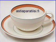 ARABIA, Katariina kahvikuppi, Design:Kati Tuominen-Niittyl� & Pekka Paikkari,Kupin korkeus n.5 cm, halkaisija n. 8,7cm, Suunniteltu vuonna 1987-1991, 2 kpl, 32�/kpl ( Tuote nro 268Q )
