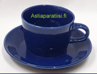 ARABIA, KILTA  teekuppi / kahvikuppi,sininen v�ri, Design:Kaj Franck,Kupin korkeus n.6 cm, halkaisija n. 8,5 cm,  Suunniteltu vuonna 1948-1952, 0kpl , ( Tuote nro 305Q )