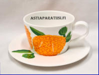 MARIMEKKO / IITTALA,Primavera keltainen kahvikuppi,Sesonkituote , korkeus n.6 cm, halkaisija n.9 cm, 6 kpl,34�/kpl ( Tuote nro 388Q )