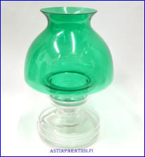 RIIHIM�EN LASI, Apollo,kirkas vihre� kupu, Design:Nanny Still,1970-luku,Korkeus n. 26,5 cm,halkaisija n.16,5 cm, 0kpl,  ( Tuote nro / Item #174C )
