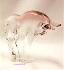 Murano lasi  H�rk�,korkeus n. 11,5 cm, leveys n. 13 cm.1kpl,65�/kpl