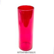 IITTALA,punainen maljakko,Design:kaj franck,Valmistettu:1959-luku,Korkeus n.23 cm, halkaisija n.8 cm 1 kpl,188� /kpl ( Tuote nro / Item #158MA )