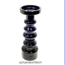 NUUTAJ�RVI,Pikku-Majakka  Lasimaljakko / Kynttil�njalka lila v�ri,Design:Oiva Toikka,Valmistettu:1967-71-luku,Korkeus n.23,5 cm, halkaisija n.8,9 cm ,1 kpl,148� /kpl ( Tuote nro / Item #163MA )