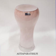 NUUTAJ�RVI,Pastoraali moniv�rinen lasimaljakko,Design:Inkeri Toikka,Valmistusvuosi 1985-luku,Korkeus n.19 cm, leveys n. 8,4 cm,1kpl,46�/kpl ( Tuote nro / Item #226MA