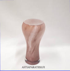 NUUTAJ�RVI,Pastoraali moniv�rinen lasimaljakko,Design:Inkeri Toikka,Valmistusvuosi 1985-luku,Korkeus n.15,7 cm, leveys n. 6,6 cm,1kpl,36�/kpl ( Tuote nro / Item #228MA