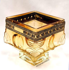 KUMELA OY,Lasimaljakko,Design:Pentti Sarpaneva ,Signeerattu,Valmistettu1967-luku,Korkeus n. 14 cm, leveys n.13,5 cm x 13,5 cm,1 kpl,89�/kpl ( Tuote nro / Item #258MA )