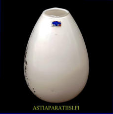 NUUTAJ�RVI, Fortuna Opaalilasi Maljakko,Design:Bj�rn Weckstr�m, Valmistettu 80-luku,Korkeus  n.19 cm,  halkaisija n. 12 cm,1 kpl,64� /kpl ( Tuote nro / Item #301MA )