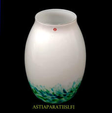 IITTALA,Akvarelli Lasimaljakko,Design:Mikko Karppanen, Valmistettu 1985-1986-luku,Korkeus n.22 cm, halkaisija n. 14 cm,1 kpl,144� /kpl ( Tuote nro / Item #304MA )