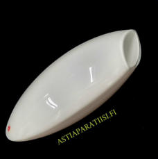 IITTALA,Aava Opaalilasimaljakko,Design:Markku Salo,Konesigneerattu , Valmistettu 1998-luku, pituus n.27 cm, 0 kpl, ( Tuote nro / Item #306MA )
