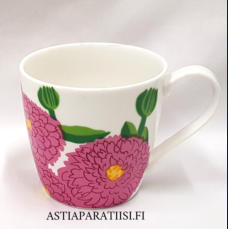 IITTALA / MARIMEKKO,Primavera -muki  vadelmanpunainen,korkeus n.8,5 cm, halkaisija n.9 cm, 1 kpl, 34 �/kpl,( Tuote nro 264 P )