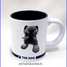 K��pi� Schnauzer muki,korkeus n.10 cm, halkaisija n.8,7 cm,0kpl, ( Tuote nro 342 P )