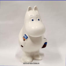 ARABIA,Muumi figuuri, Muumipeikko, Moomin Figure, Moomintroll (2008-2012),Design:Tuulikki Pietil�,Korkeus n. 13,5 cm, 3 kpl,63�/kpl,( Tuote nro 242M )'