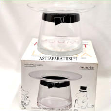 MUURLA, Muumi Muumipapan Hattu maljakko kirkas 14 cm.0 kpl,( Tuote nro 255M )