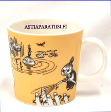 ARABIA,Muumimuki Tumma keltainen, Pikku Myy, Moomin Mug Dark Yellow (1991-1996),Design: Tove Slotte-Elevant,Korkeus n. 8 cm, halkaisija n. 8 cm, 0kpl,( Tuote nro 110M )