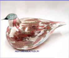 IITTALA  Vuosilintu / Annual bird 2008, Cucunor,Design: Oiva Toikka,  Nuutaj�rvi,Signeerattu / Signature,mitat n. 20 cm x 10,5 cm,1kpl,480� ( Tuote nro / Item #113T)