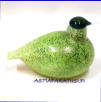 NUUTAJ�RVI,Yrityslintu Postipankille, Viiri�inen pieni / Small Quail,Design: Oiva Toikka,Nuutaj�rvi,Signeerattu / Signature,Valmistettu1987-luvulta,mitat n. 12 cm x 7,5 cm,0kpl ( Tuote nro / Item #123T)