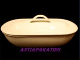 ARABIA,gratina pata, Design: Rolf Sinnemark,1990-92-luku,RS-mallia,halk. n.41cm X 21cm, kork. n.11cm, 1kpl, 250�/kpl