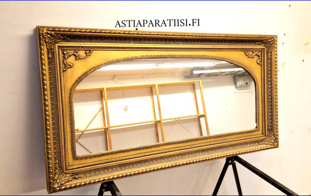 N�ytt�v� Antiikki Fasettihiottu peili,Mitat: K.76 cm L.145 cm,480� ( Tuote nro 119PE )