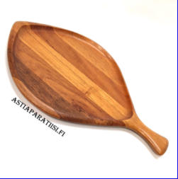 TANSKALAINEN tarjoilu 1960-luvulta Teak/Tiikki Vintage Danish Modern Digsmed Denmark ,Mitat: pituus n. 39,5 cm, leveys n. 28 cm, 1kpl,35�/setti,( Tuote nro / Item #129PU )