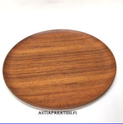 TEAK/TIIKKI-tarjotin Vintage,Mitat: Halkaisija n. 30,5 cm, 1kpl,30�,( Tuote nro / Item #139PU )