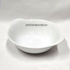 ARABIA,Kilta korvallinen soppalautanen / murokulho, Design:Kaj Franck,Korkeus n. 4,8 cm, leveys n. 15 cm,2 kpl, 34 �/kpl ( Tuote nro 308R )