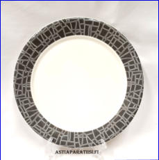 ARABIA,Ego Net lautanen, tuotannossa vuosina 1998-2014,Design:Stefan Lindfors, halkaisija.n.25 cm,0 kpl, ( Tuote nro 318R )
