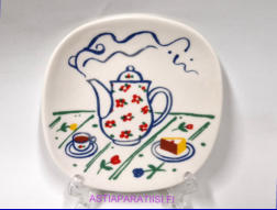 ARABIA,Cumulus 1990 Sein�lautanen,Design:Heikki Orvola, Mitat Korkeus n. 12 cm, leveys n. 12 cm,1kpl.20�/kpl,( Tuote nro 274AM )