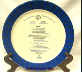 IITTALA, EGO, Hilton Helsinki Strand, Perjantai 7. Marraskuuta 2003, Menu-lautanen, valmistettu **/160kpl ja **/160kpl. erikoiser�,Leveys 30,8 cm, 2kpl., 85�/kpl