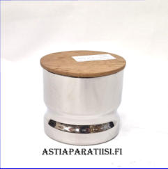 Georg Jensen Alfredo ter�ss�ili� tammikannella, halkaisija,n. 10,5 cm, kork. n.9,5 cm , 1kpl, 45�/kpl,( Tuote nro 139TA)