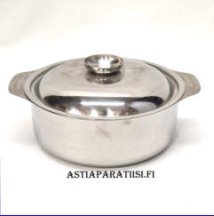 Painometalli Oy, terasKattila,Made in Finland, halkaisija,n. 18,5 cm, kork. n. 6,8 cm , 1kpl, 45�/kpl,( Tuote nro 128TA)