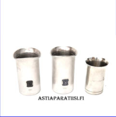 Alkoholimitta 3 kpl ,kork,n.8 ja 8 ja 6 cm,  halkaisija. n.5 ja 5 ja 4,3 cm , 3kpl yht. 60�/kpl,( Tuote nro 179TA)