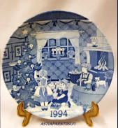 Paul Hoff Gustavsberg Christmas plate. Swedish vintage,Collectible Christmas plate 1994,halkaisija n.21,5 cm,1kpl, 40�/kpl