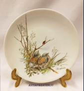 Wandteller Stieglitze Vohenstrauss Johann Seltmann,halkaisija n.20 cm,1kpl, 20�/kpl